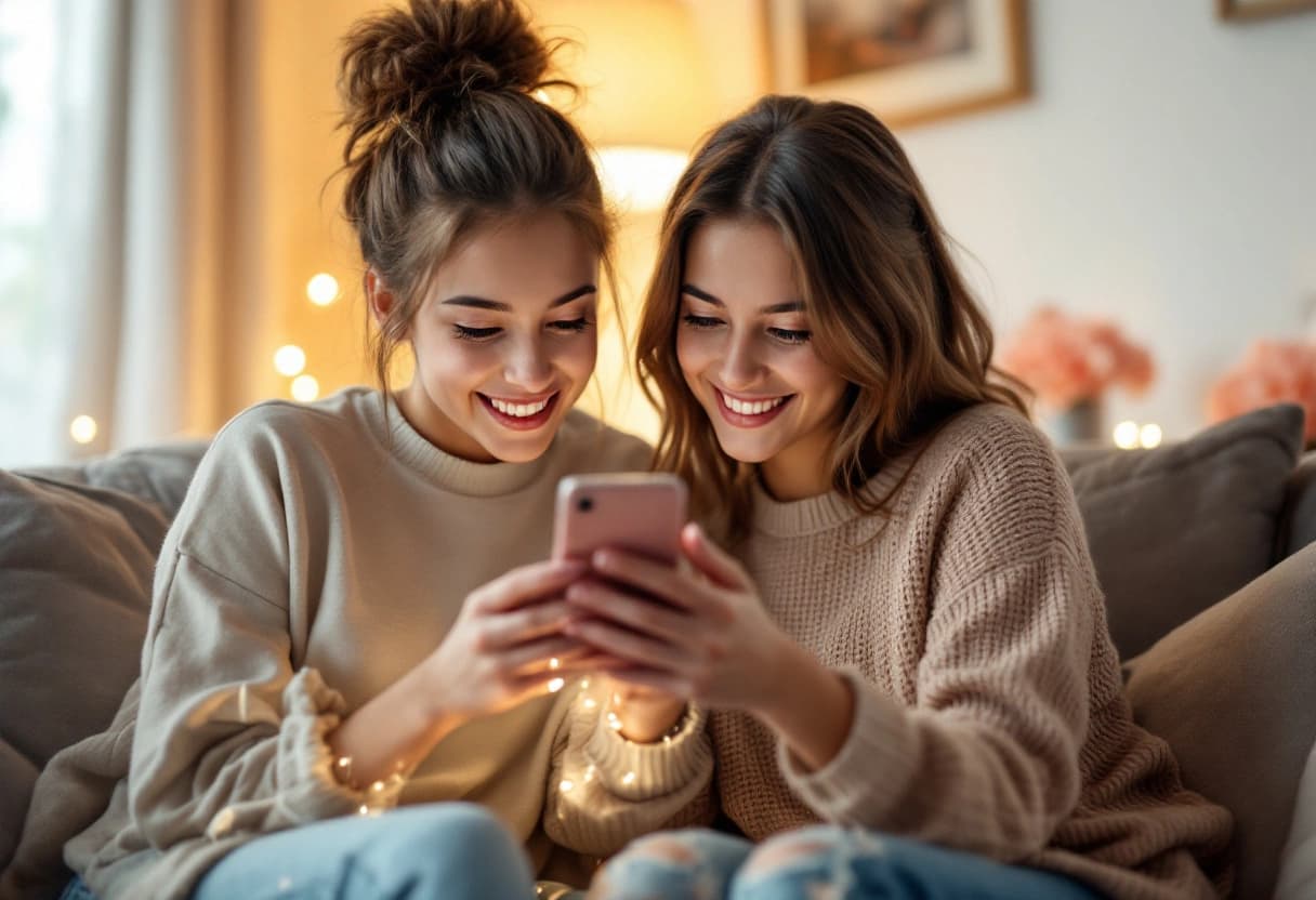 Invitación digital de quinceañera abierta en la pantalla de un celular